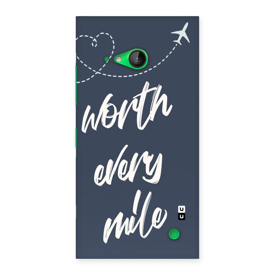 Worth Every Mile Back Case for Lumia 730