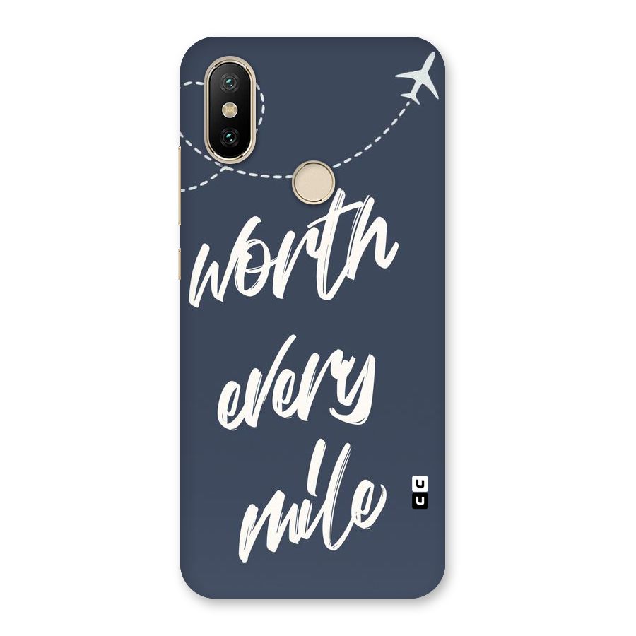 Worth Every Mile Back Case for Mi A2