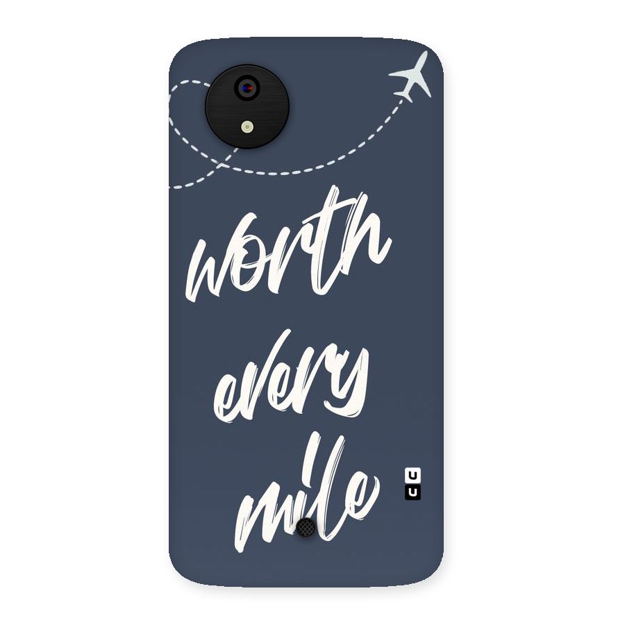 Worth Every Mile Back Case for Micromax Canvas A1