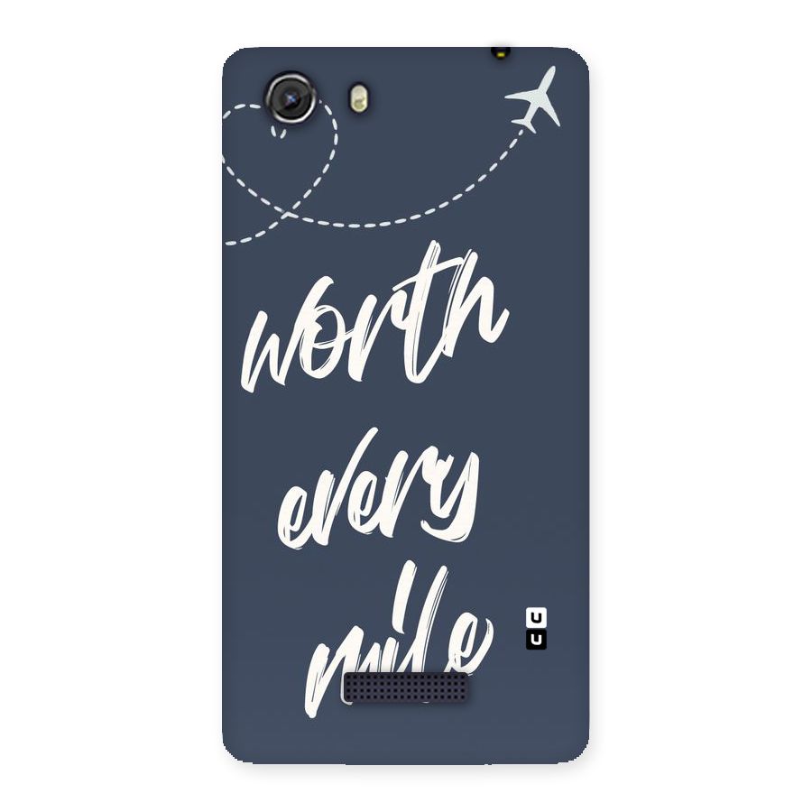 Worth Every Mile Back Case for Micromax Unite 3