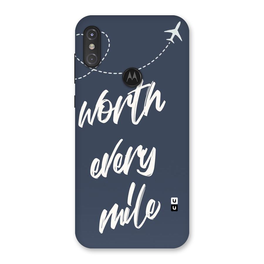 Worth Every Mile Back Case for Motorola One Power