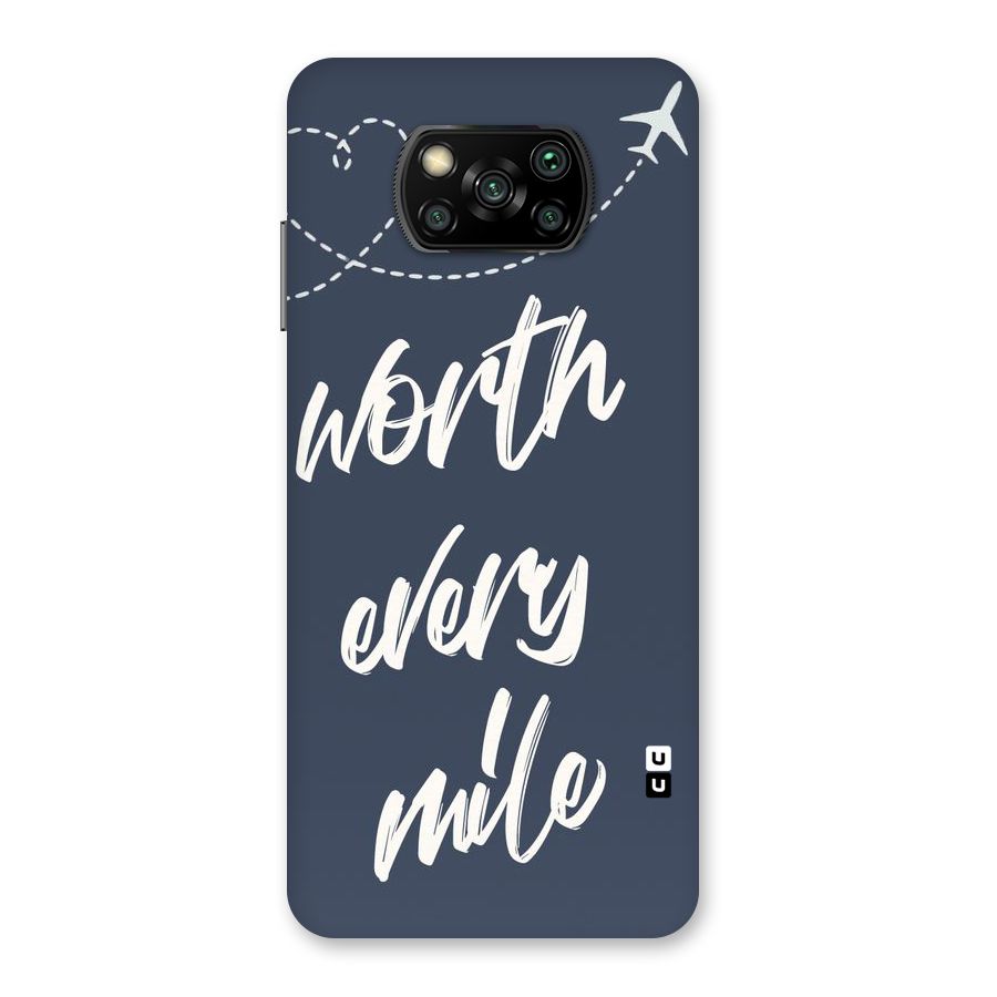 Worth Every Mile Back Case for Poco X3
