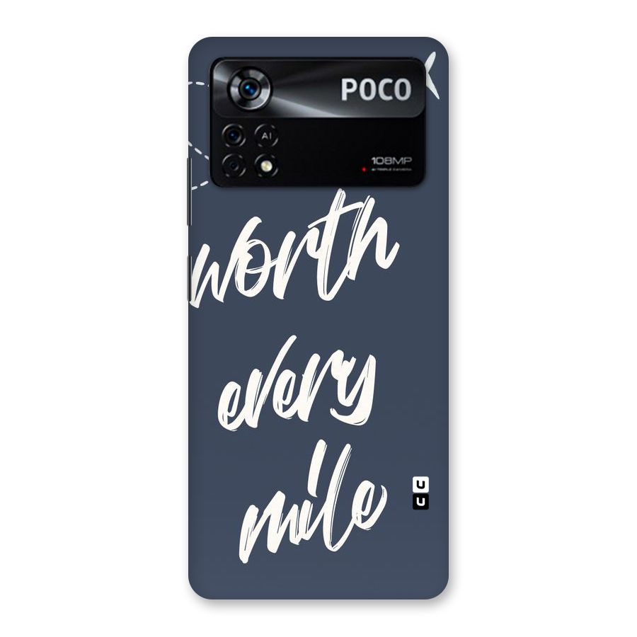Worth Every Mile Back Case for Poco X4 Pro 5G