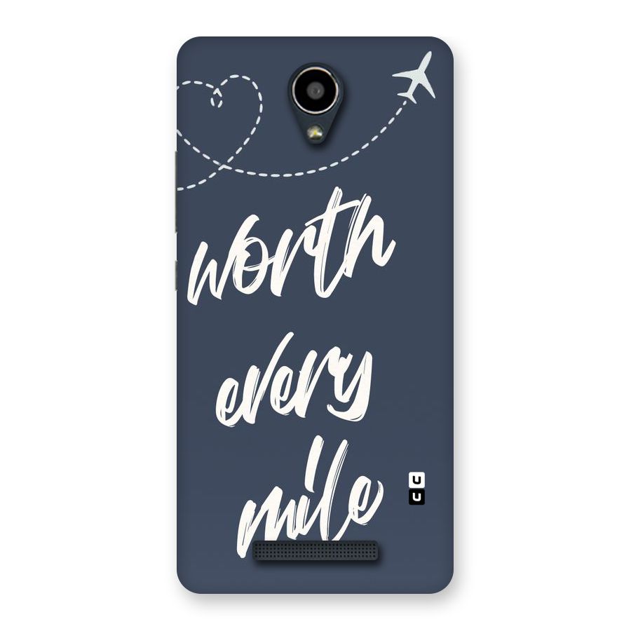 Worth Every Mile Back Case for Redmi Note 2