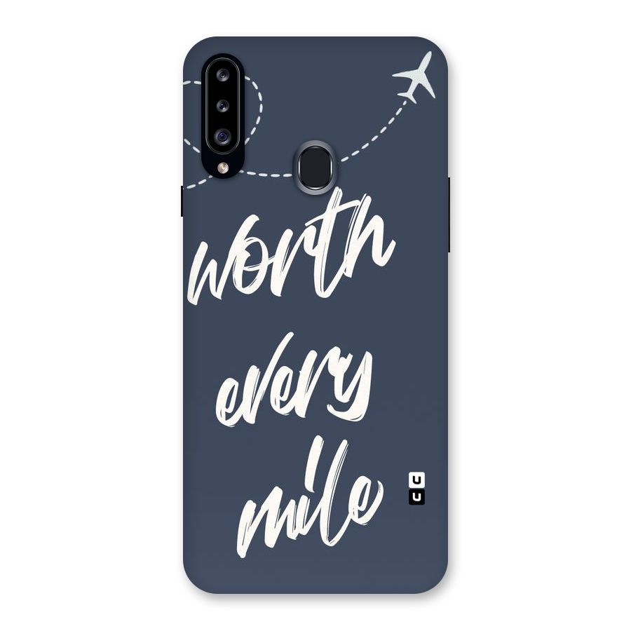 Worth Every Mile Back Case for Samsung Galaxy A20s