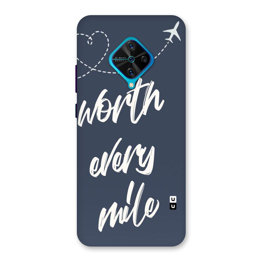 Worth Every Mile Back Case for Vivo S1 Pro