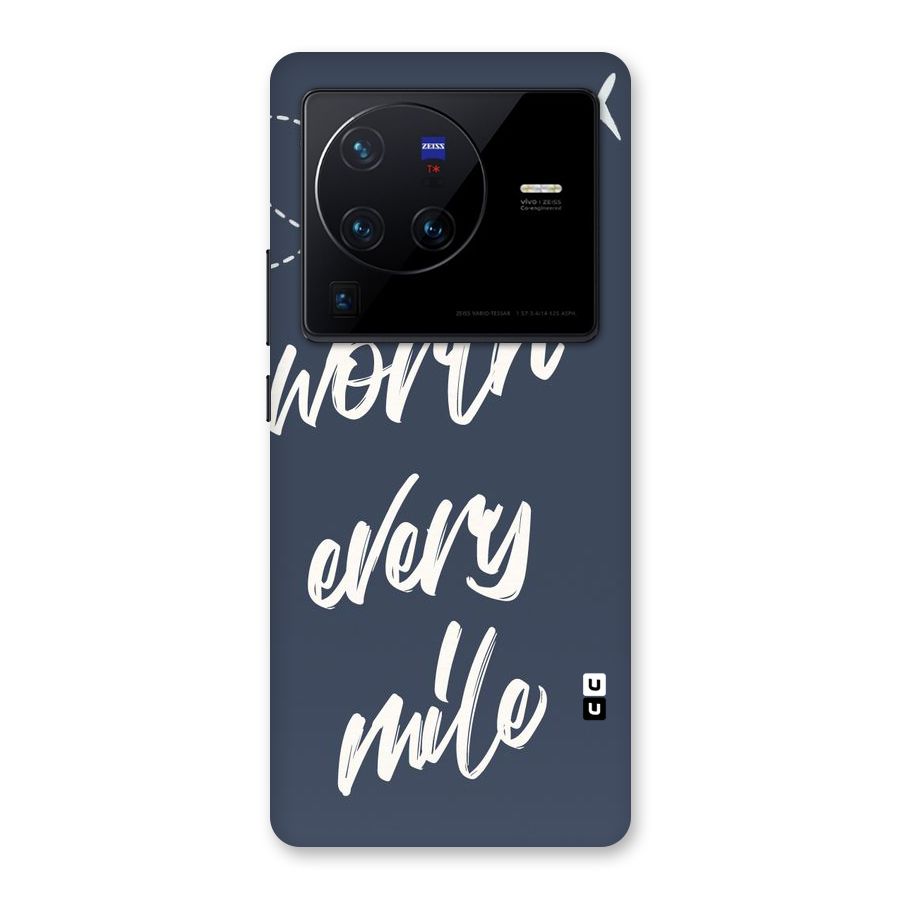Worth Every Mile Back Case for Vivo X80 Pro