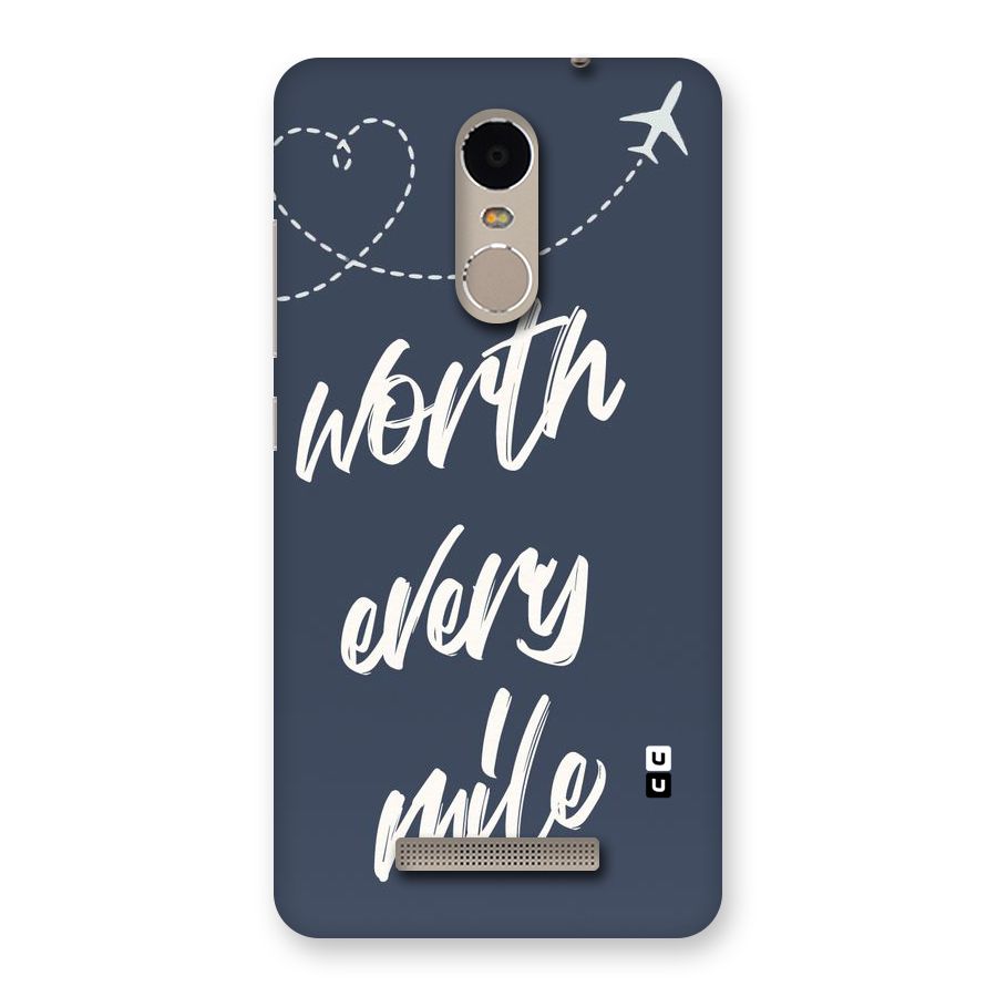 Worth Every Mile Back Case for Xiaomi Redmi Note 3