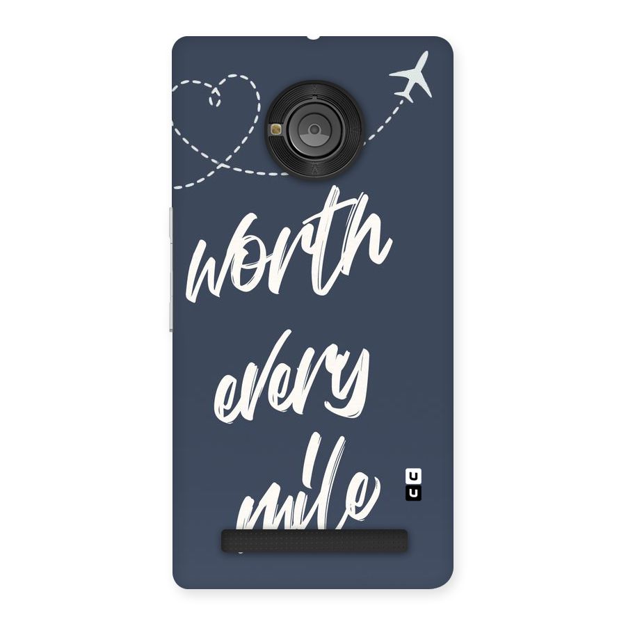 Worth Every Mile Back Case for Yu Yunique