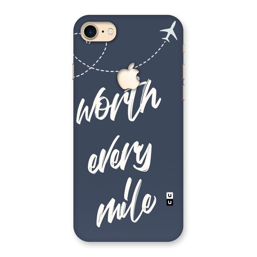 Worth Every Mile Back Case for iPhone 7 Apple Cut