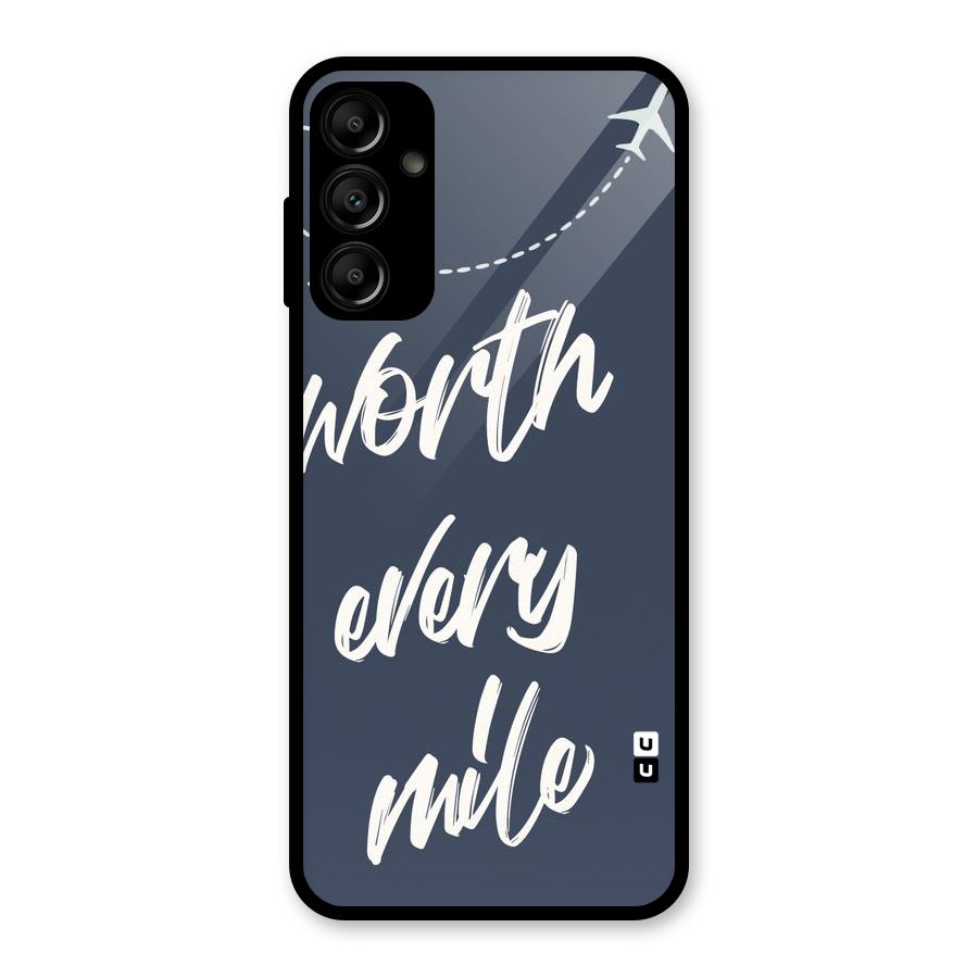 Worth Every Mile Glass Back Case for Galaxy A14 5G