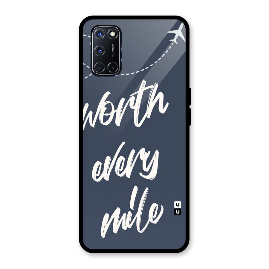 Worth Every Mile Glass Back Case for Oppo A52