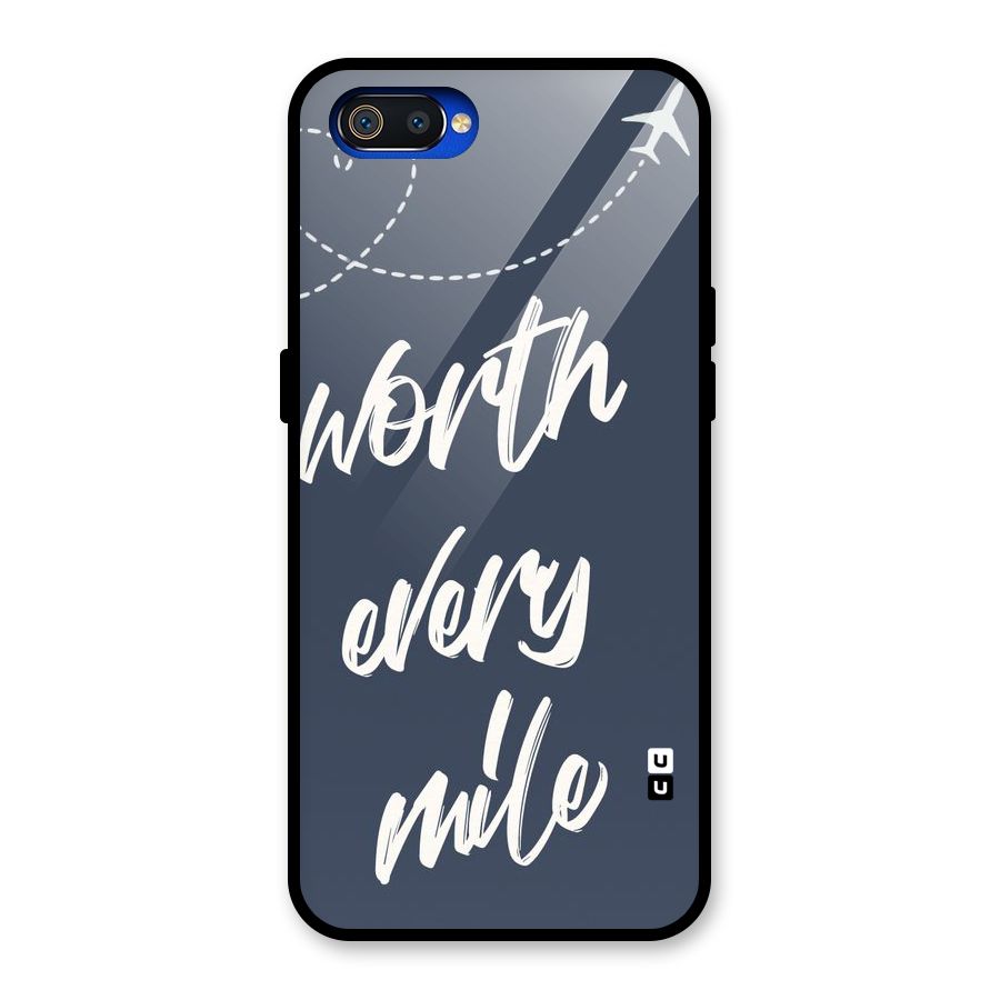 Worth Every Mile Glass Back Case for Realme C2