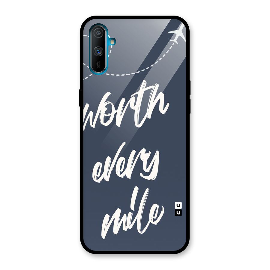 Worth Every Mile Glass Back Case for Realme C3
