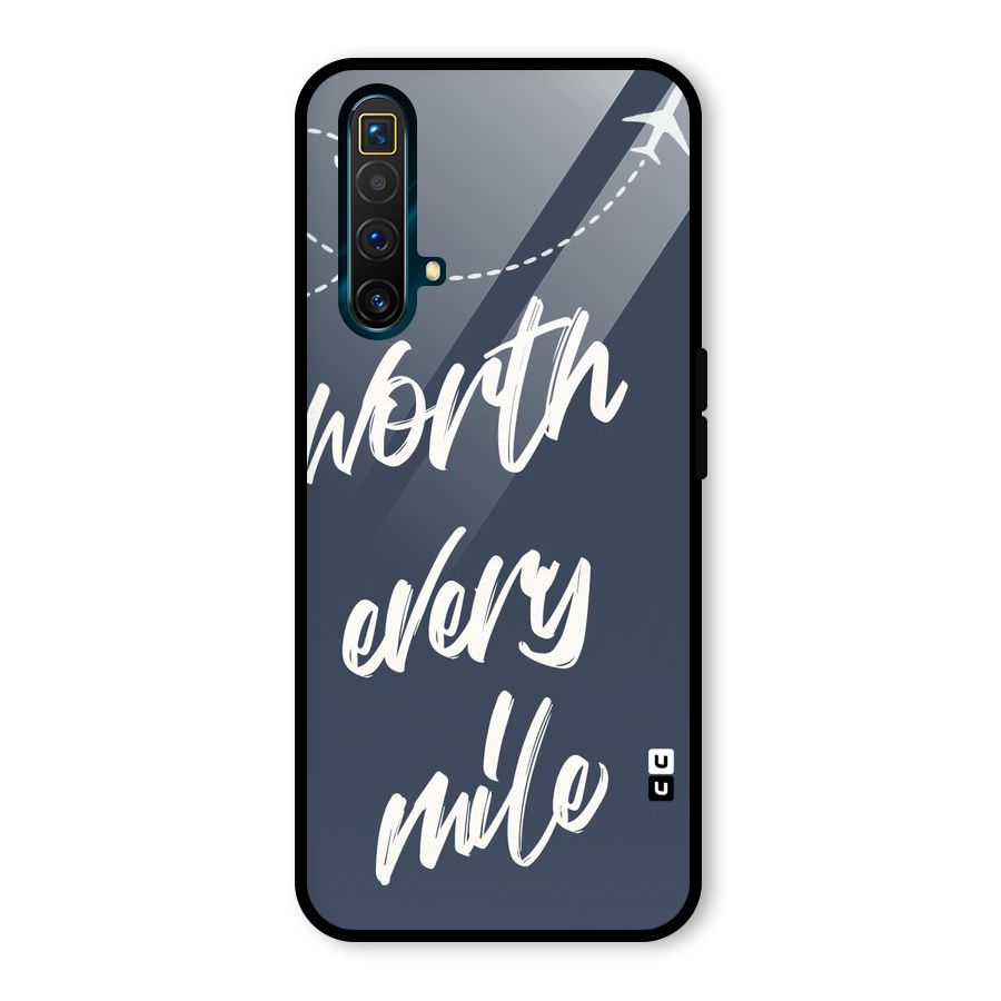 Worth Every Mile Glass Back Case for Realme X3 SuperZoom
