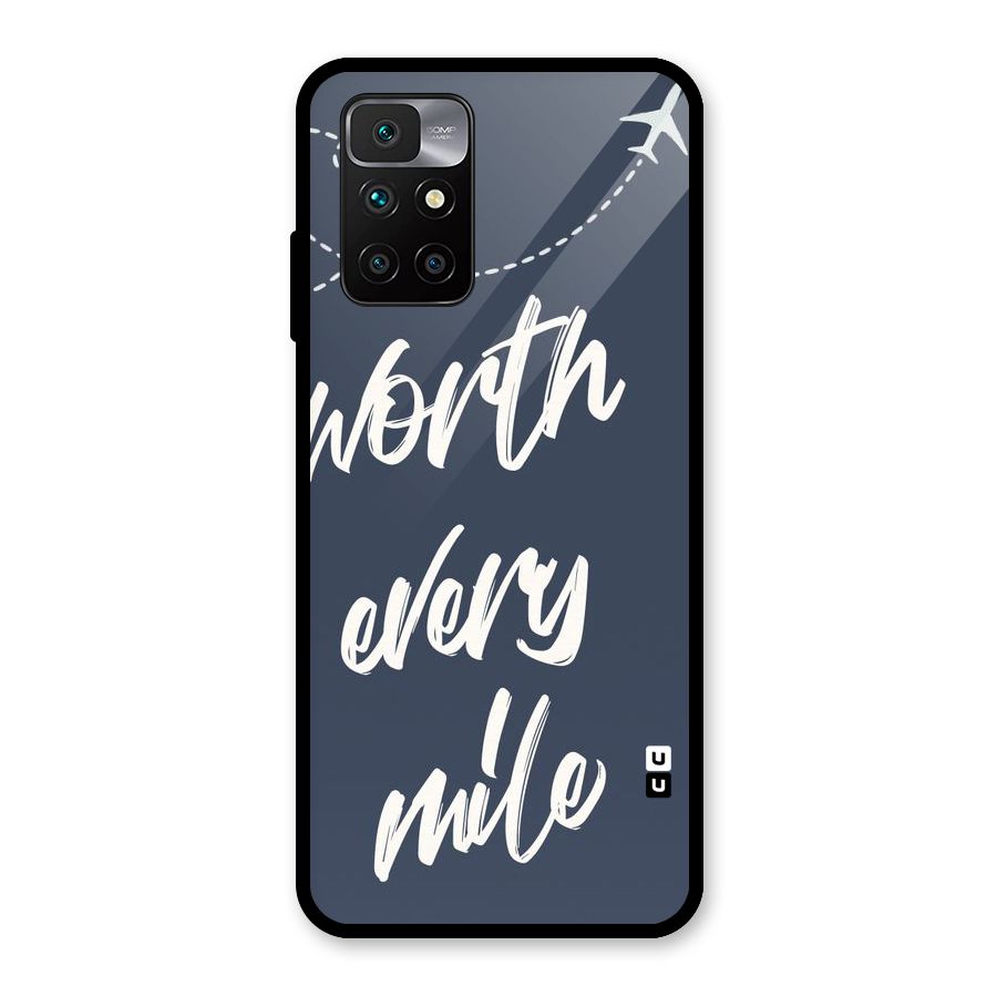 Worth Every Mile Glass Back Case for Redmi 10 Prime