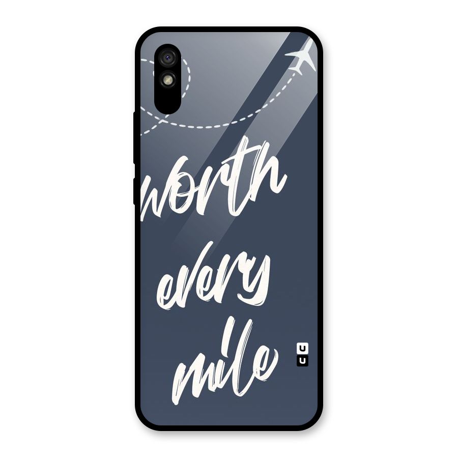 Worth Every Mile Glass Back Case for Redmi 9A
