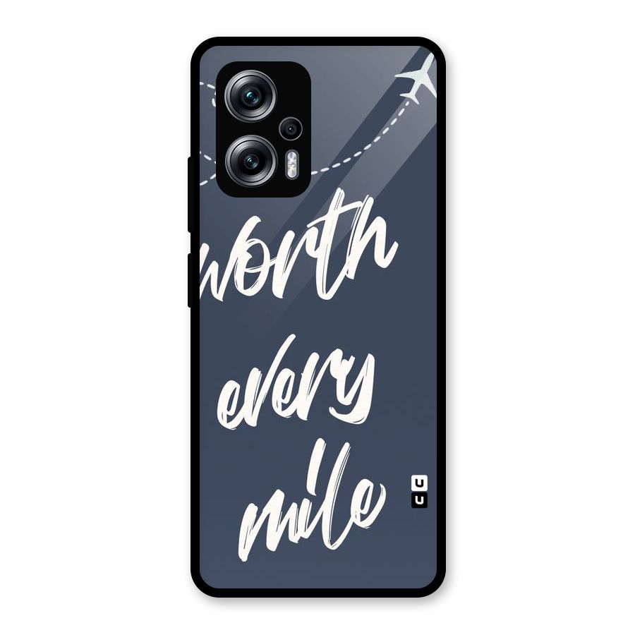 Worth Every Mile Glass Back Case for Redmi K50i