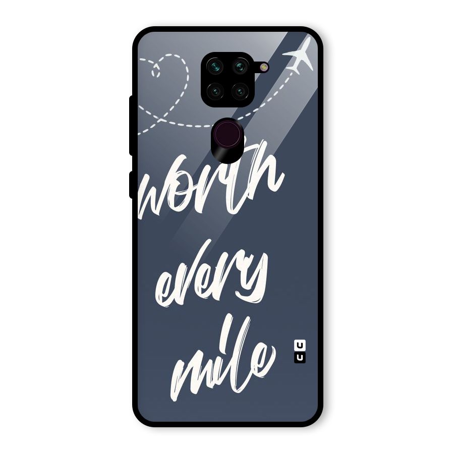 Worth Every Mile Glass Back Case for Redmi Note 9