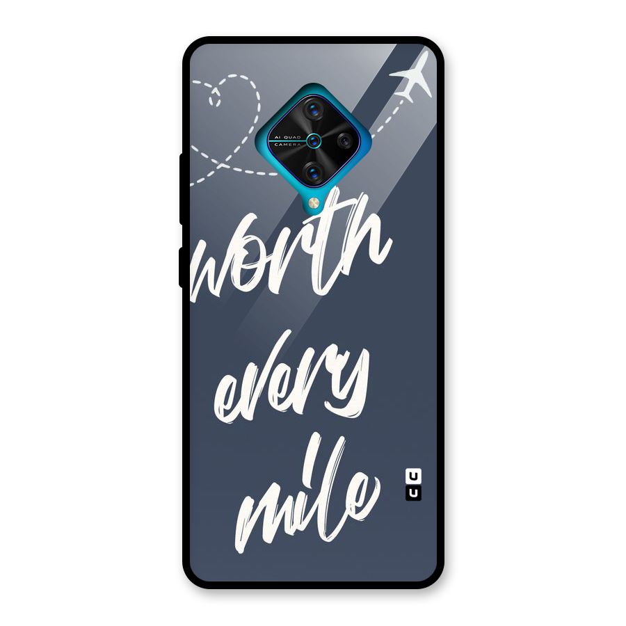Worth Every Mile Glass Back Case for Vivo S1 Pro