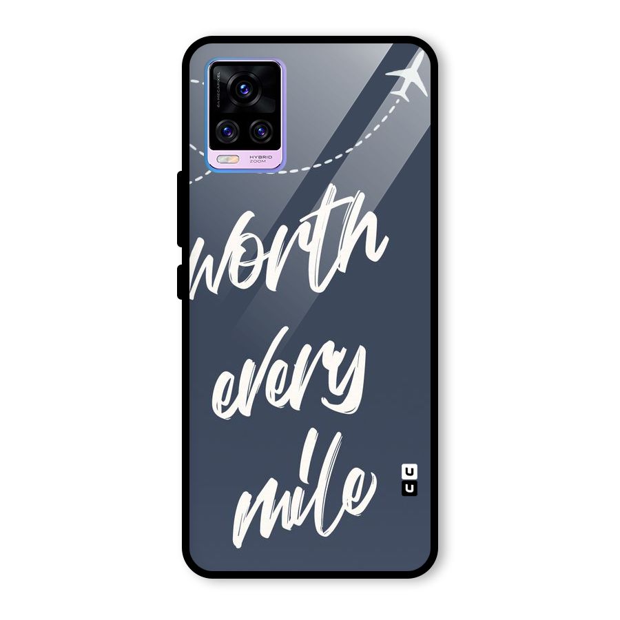 Worth Every Mile Glass Back Case for Vivo V20 Pro