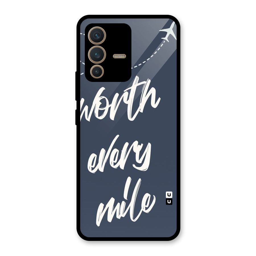 Worth Every Mile Glass Back Case for Vivo V23 5G