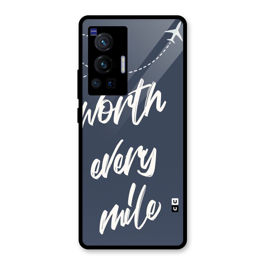 Worth Every Mile Glass Back Case for Vivo X70 Pro