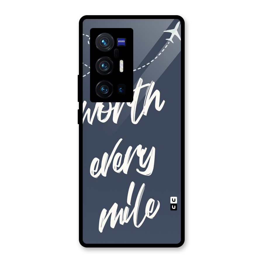 Worth Every Mile Glass Back Case for Vivo X70 Pro Plus