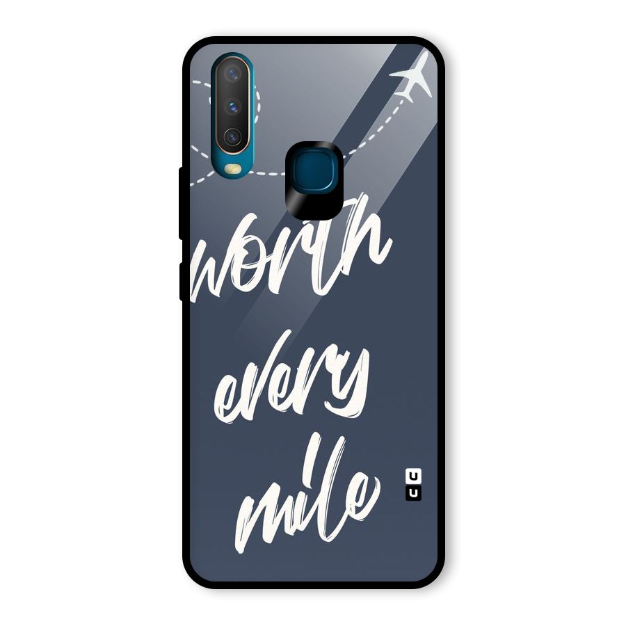 Worth Every Mile Glass Back Case for Vivo Y15