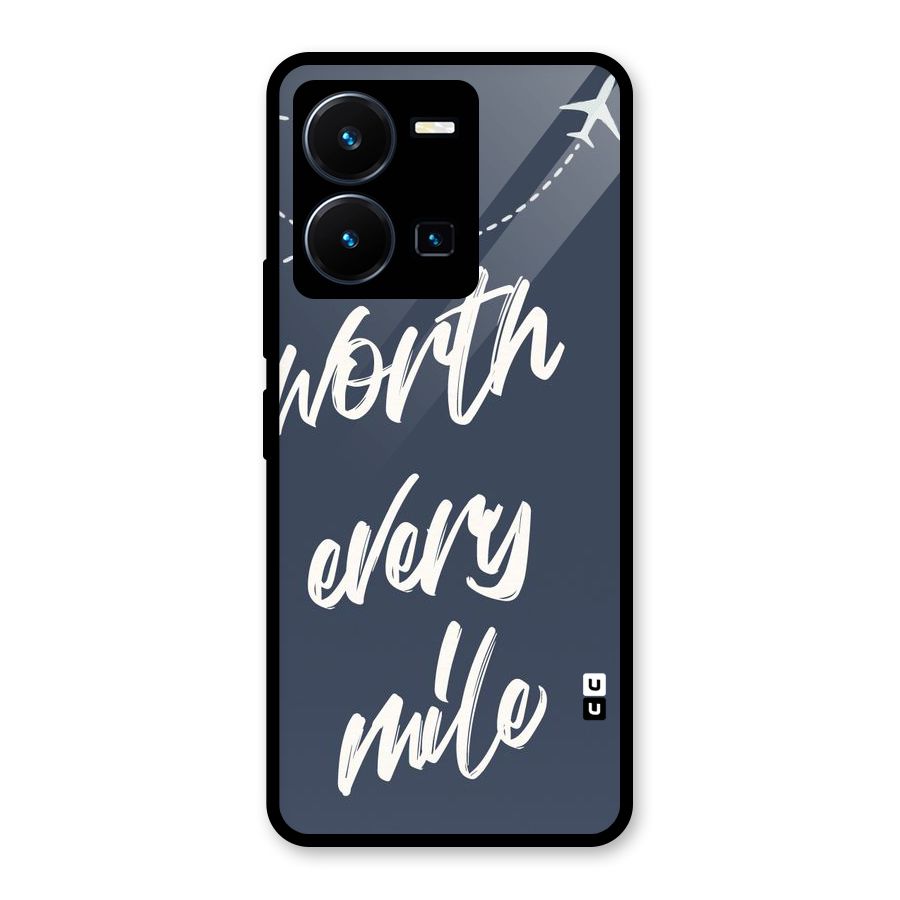 Worth Every Mile Glass Back Case for Vivo Y35
