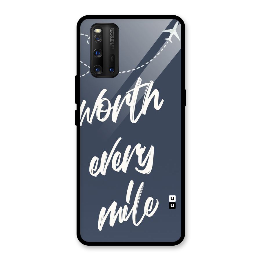 Worth Every Mile Glass Back Case for Vivo iQOO 3