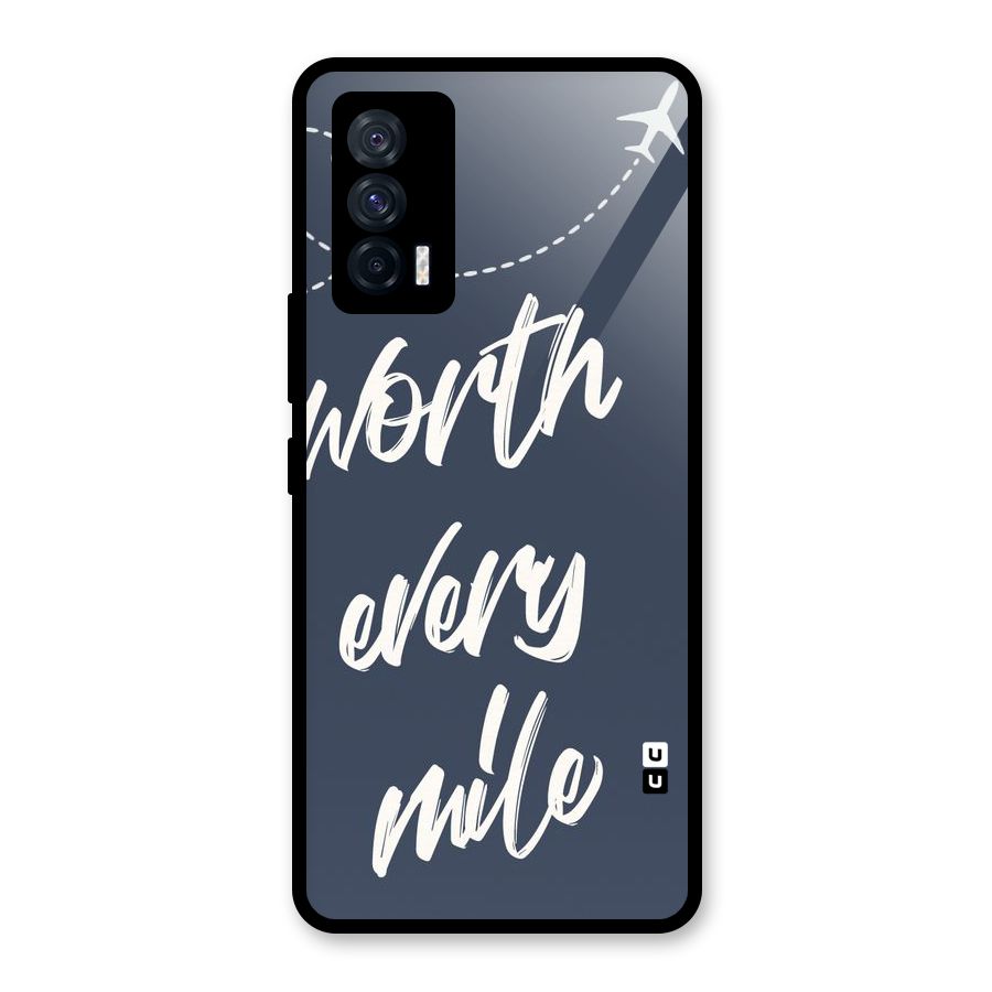Worth Every Mile Glass Back Case for Vivo iQOO 7 5G