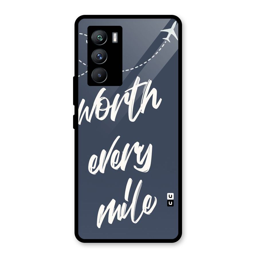 Worth Every Mile Glass Back Case for Vivo iQOO 9 SE