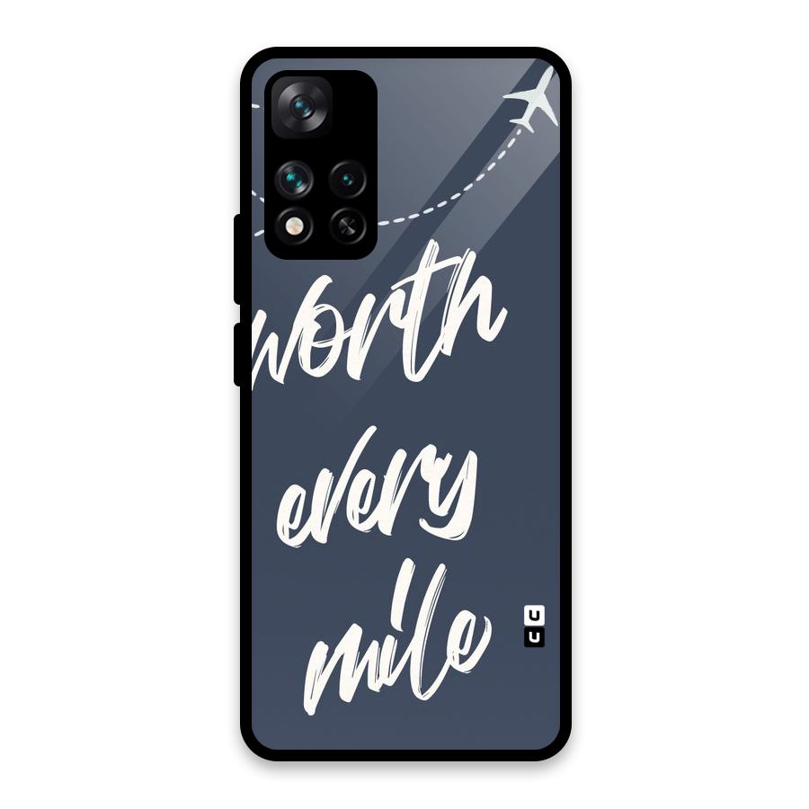 Worth Every Mile Glass Back Case for Xiaomi 11i HyperCharge 5G