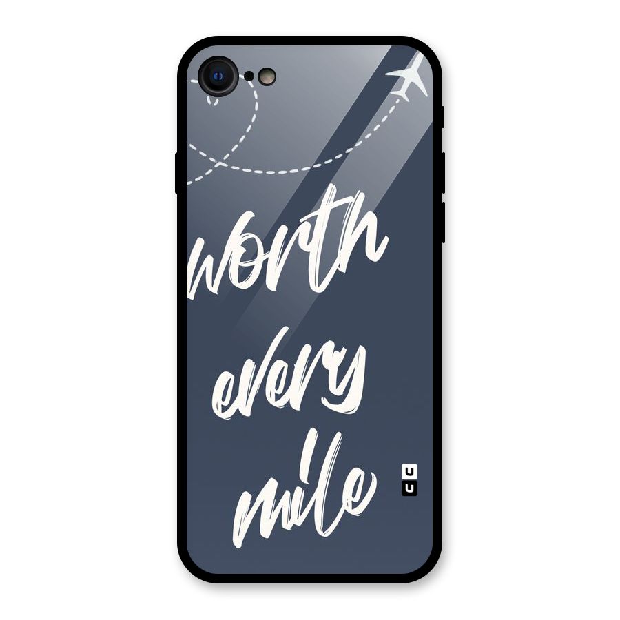 Worth Every Mile Glass Back Case for iPhone SE 2022