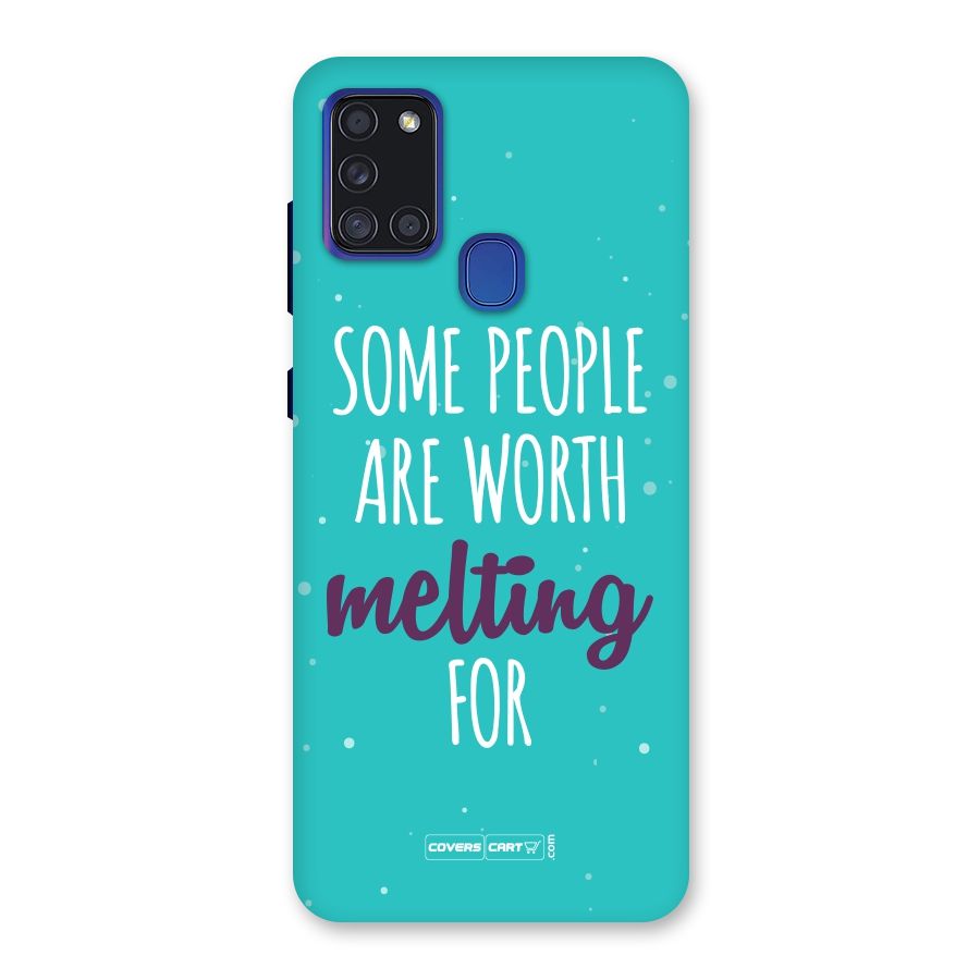 Worth Melting For Back Case for Galaxy A21s