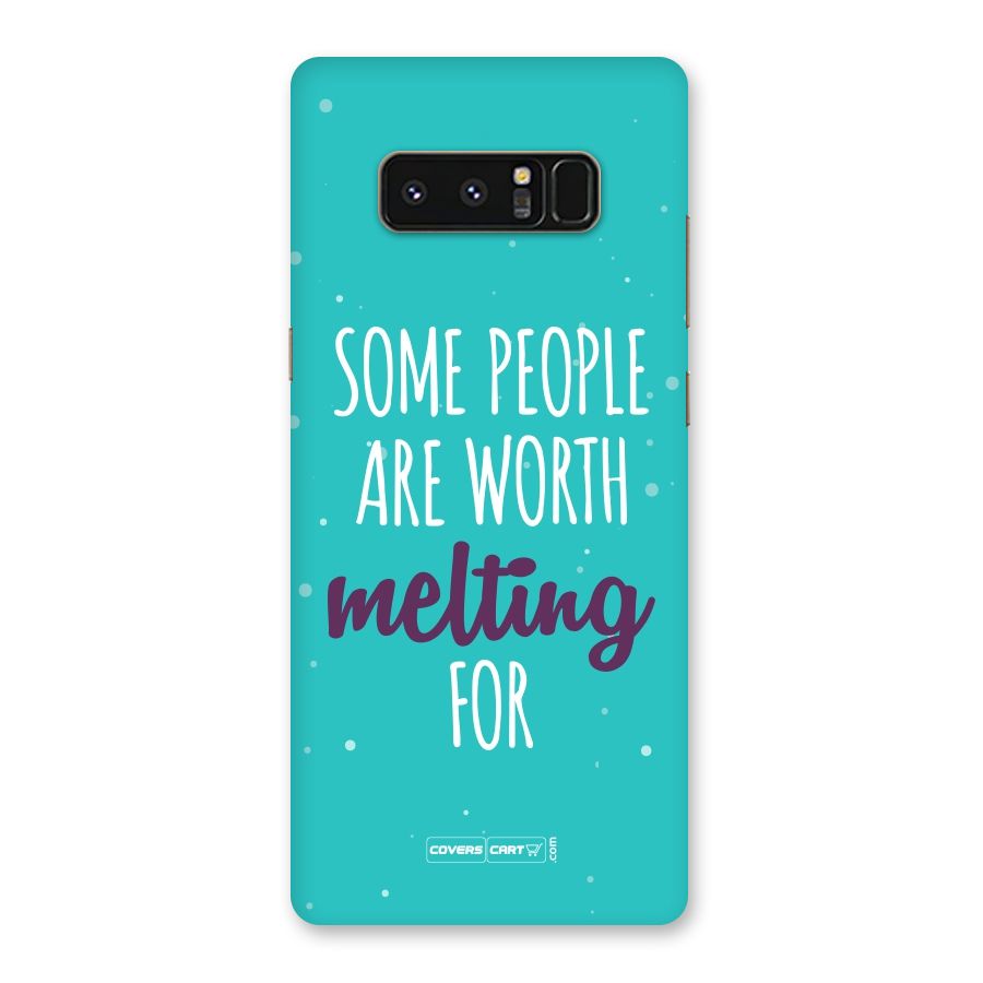 Worth Melting For Back Case for Galaxy Note 8