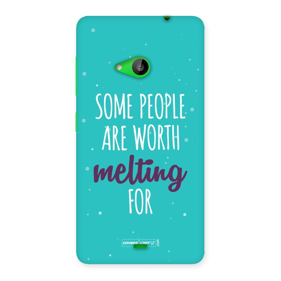 Worth Melting For Back Case for Lumia 535