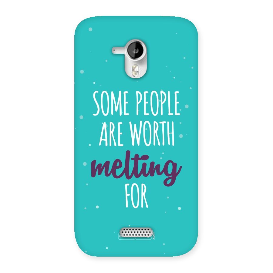 Worth Melting For Back Case for Micromax Canvas HD A116