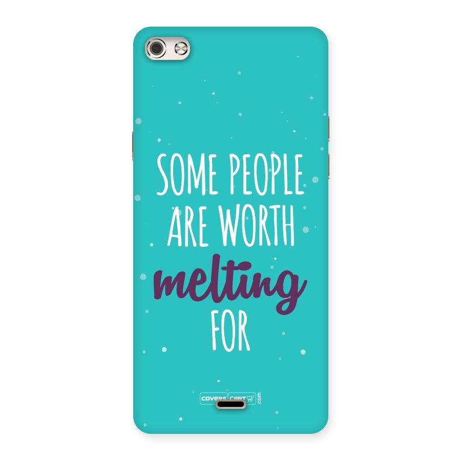 Worth Melting For Back Case for Micromax Canvas Silver 5