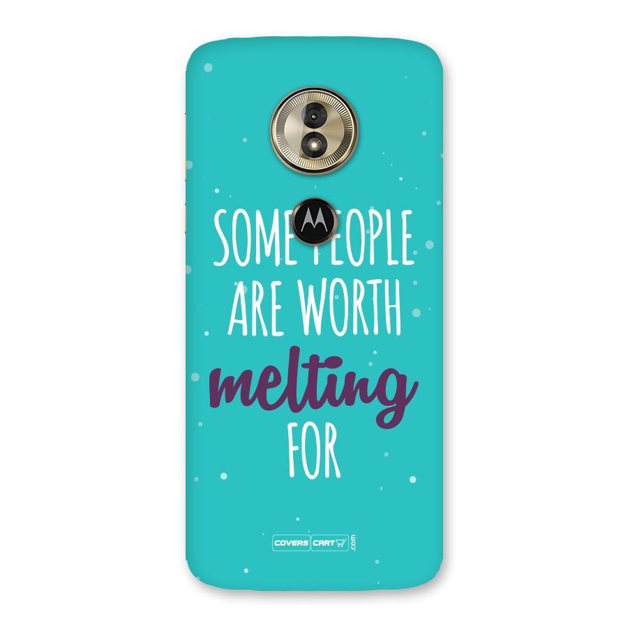 Worth Melting For Back Case for Moto G6 Play