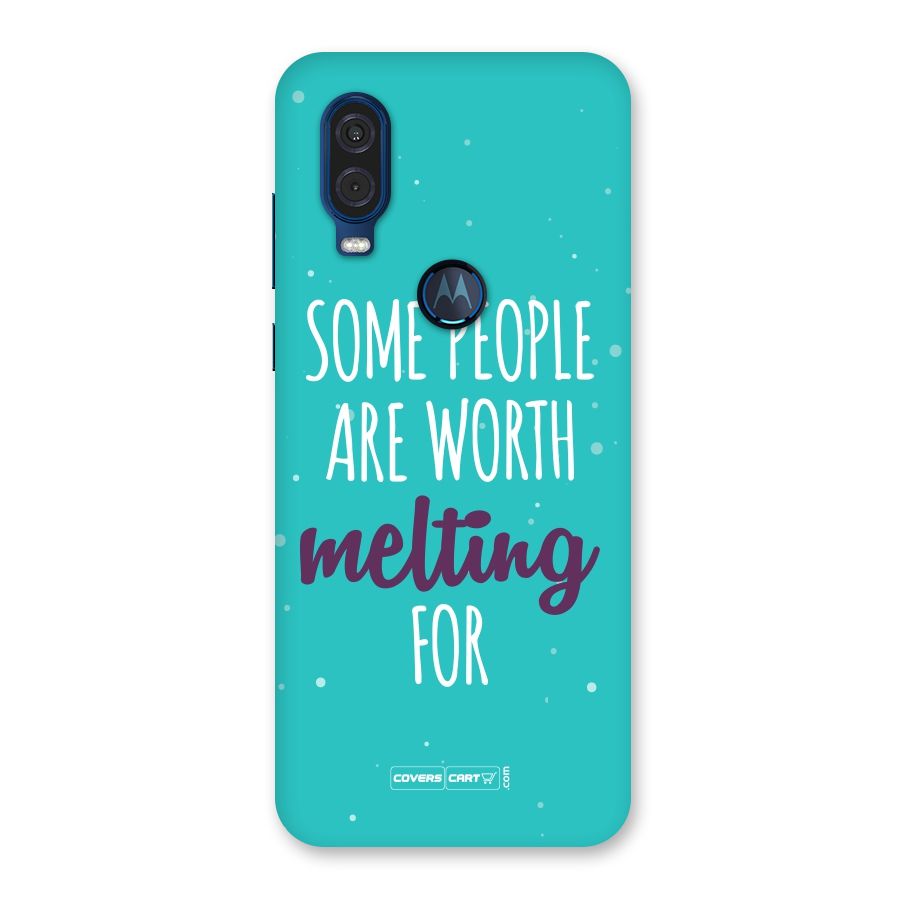 Worth Melting For Back Case for Motorola One Vision