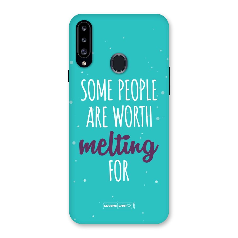 Worth Melting For Back Case for Samsung Galaxy A20s