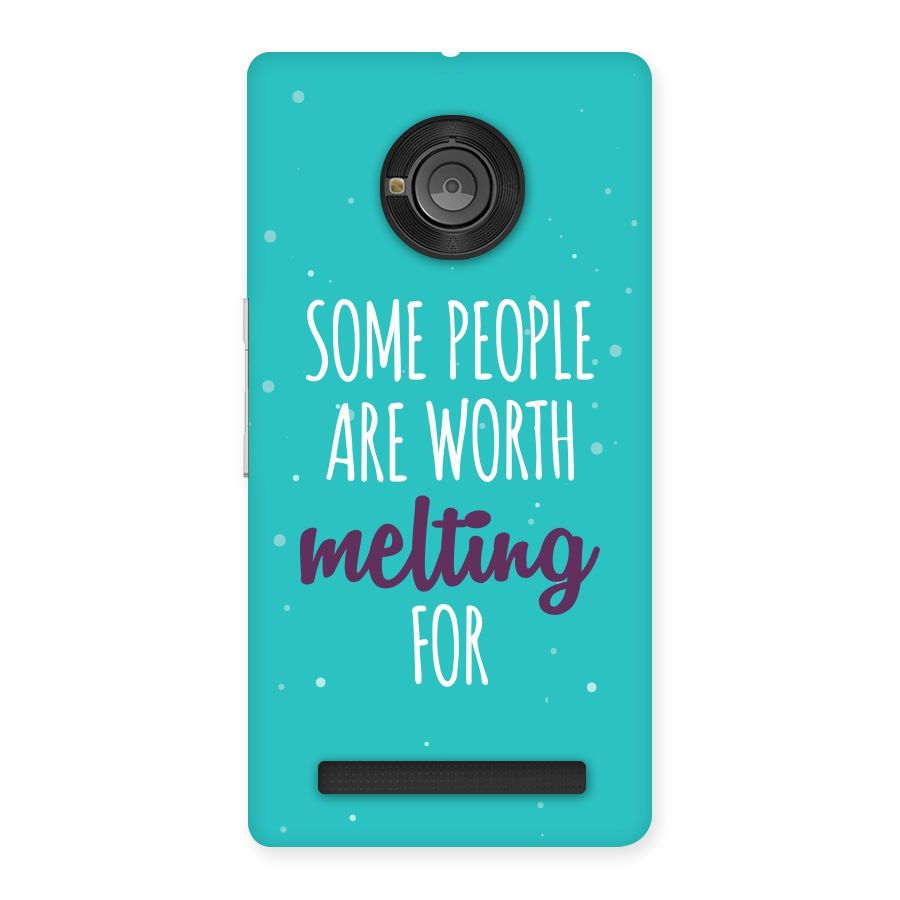 Worth Melting For Back Case for Yu Yuphoria