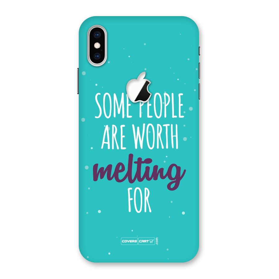 Worth Melting For Back Case for iPhone XS Max Apple Cut