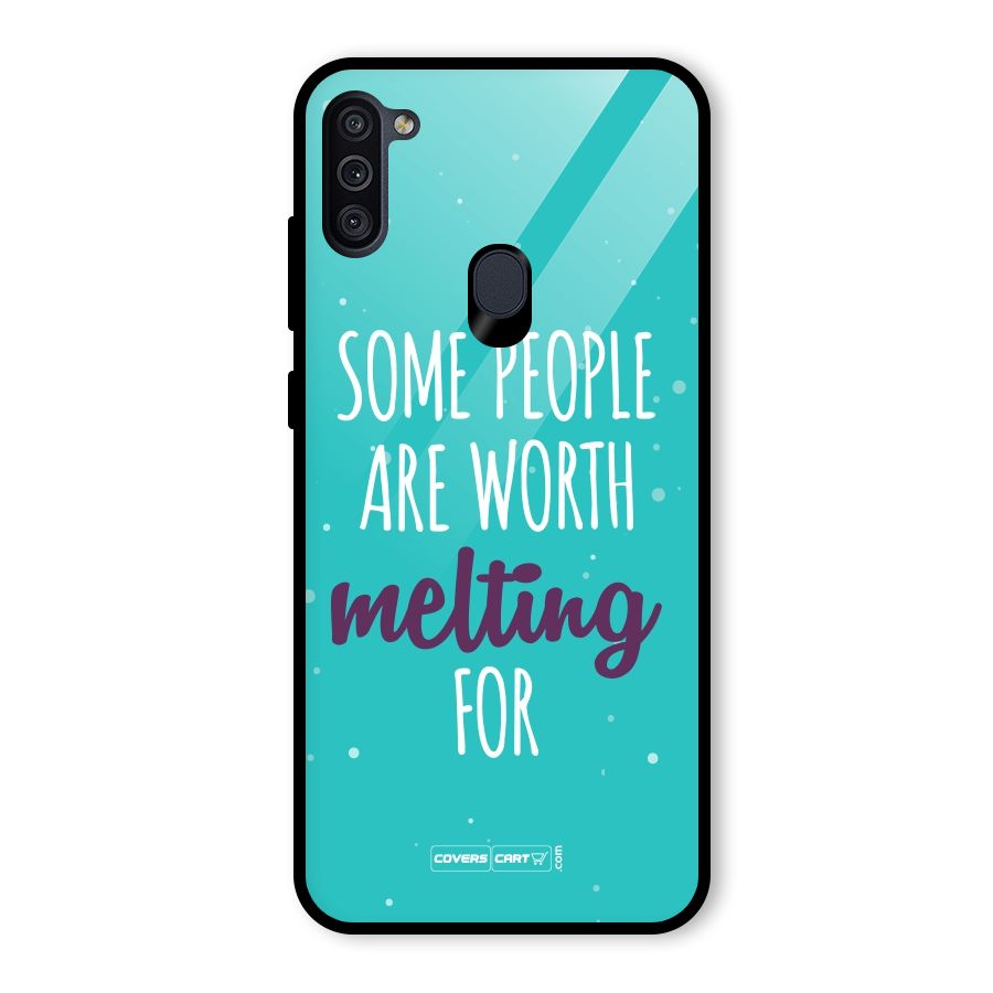 Worth Melting For Glass Back Case for Galaxy M11