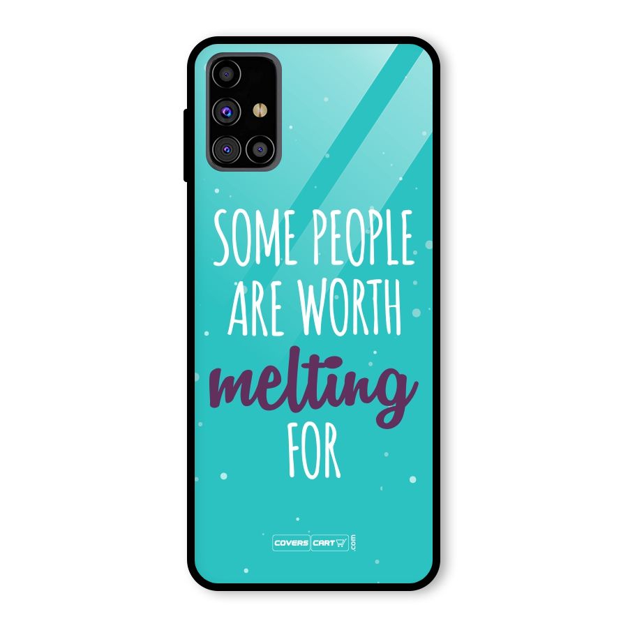 Worth Melting For Glass Back Case for Galaxy M31s