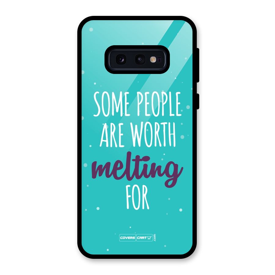 Worth Melting For Glass Back Case for Galaxy S10e