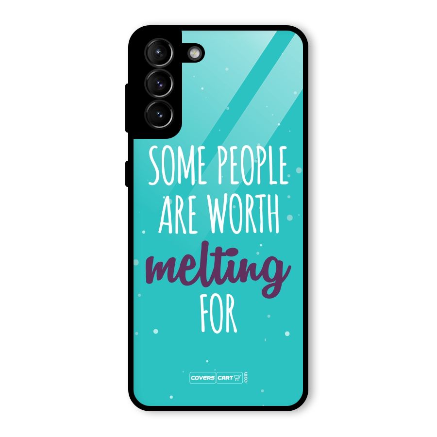 Worth Melting For Glass Back Case for Galaxy S21 Plus