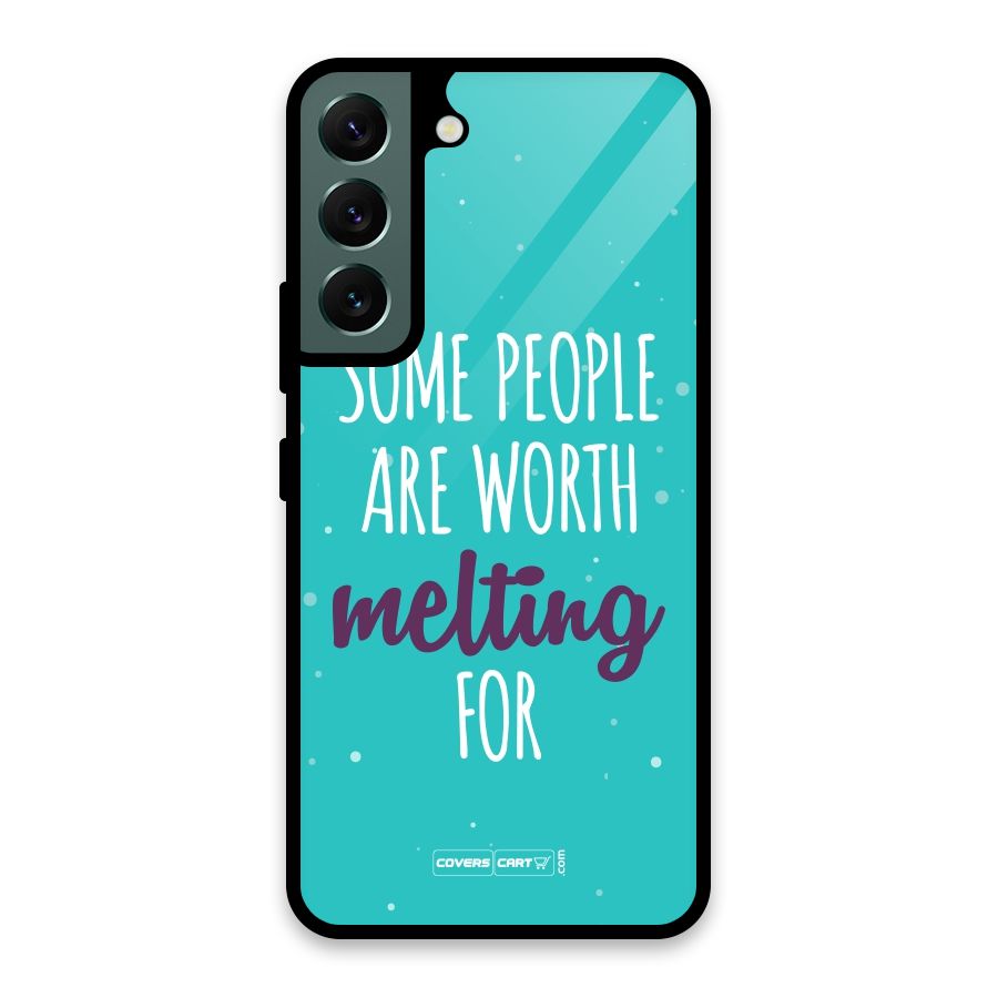 Worth Melting For Glass Back Case for Galaxy S22 5G